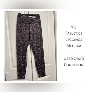 Women's Medium Fabletics Leggings